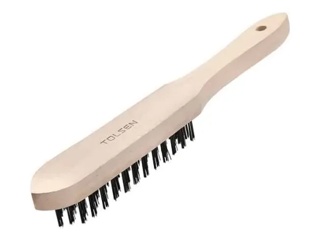 [32063] Wire Brush Tolsen (5 Lines Black Wire)